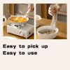 Anti-scalding Silicone Non-slip Take Bowl Clip Hot Plate Gripper, Stainless Steel Pot Clip Pan Gripper, Durable Bowl Holder Tongs Plate Retriever, Ant