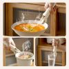 Anti-scalding Silicone Non-slip Take Bowl Clip Hot Plate Gripper, Stainless Steel Pot Clip Pan Gripper, Durable Bowl Holder Tongs Plate Retriever, Ant