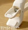 Anti-scalding Silicone Non-slip Take Bowl Clip Hot Plate Gripper, Stainless Steel Pot Clip Pan Gripper, Durable Bowl Holder Tongs Plate Retriever, Ant