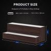 LED Lighted Liquor Bottle Display Shelf, 20 Inch Bar Display Shelf, DIY Illuminated Bottle Shelf with App & Remote Control, 2 Step Freestanding Holdin